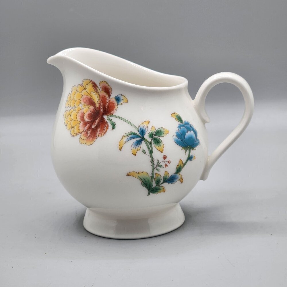 Verastone by Noritake Asian Bouquet Creamer Japan White 4" 9301W41